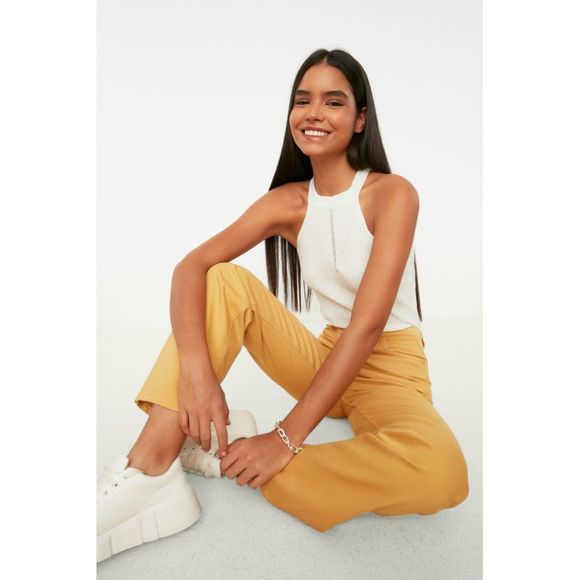 NWT Trendyol Women Regular fit Crew neck Knit Blouse - Picture 2 of 8